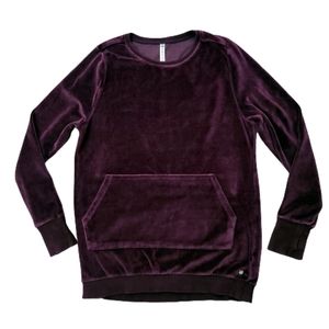 Fabletics Velour Pullover Pocket Sweatshirt Size Small